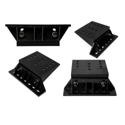 Sistem (set 2 buc.) de prindere fixa pentru rampe luminoase si minirampe luminoase - permite reglaj inaltime, inclinare si distanta montaj Sistem (set 2 buc.) de prindere fixa pentru rampe luminoase si minirampe luminoase - permite reglaj inaltime, inclinare si distanta montaj